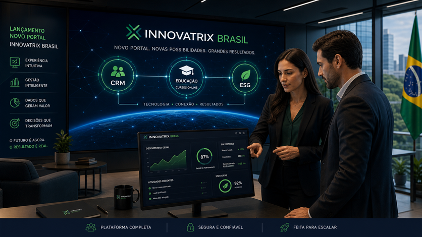 Inovação, CRM e ESG: nasce o Hub Innovatrix para organizar a operação e acelerar resultados.